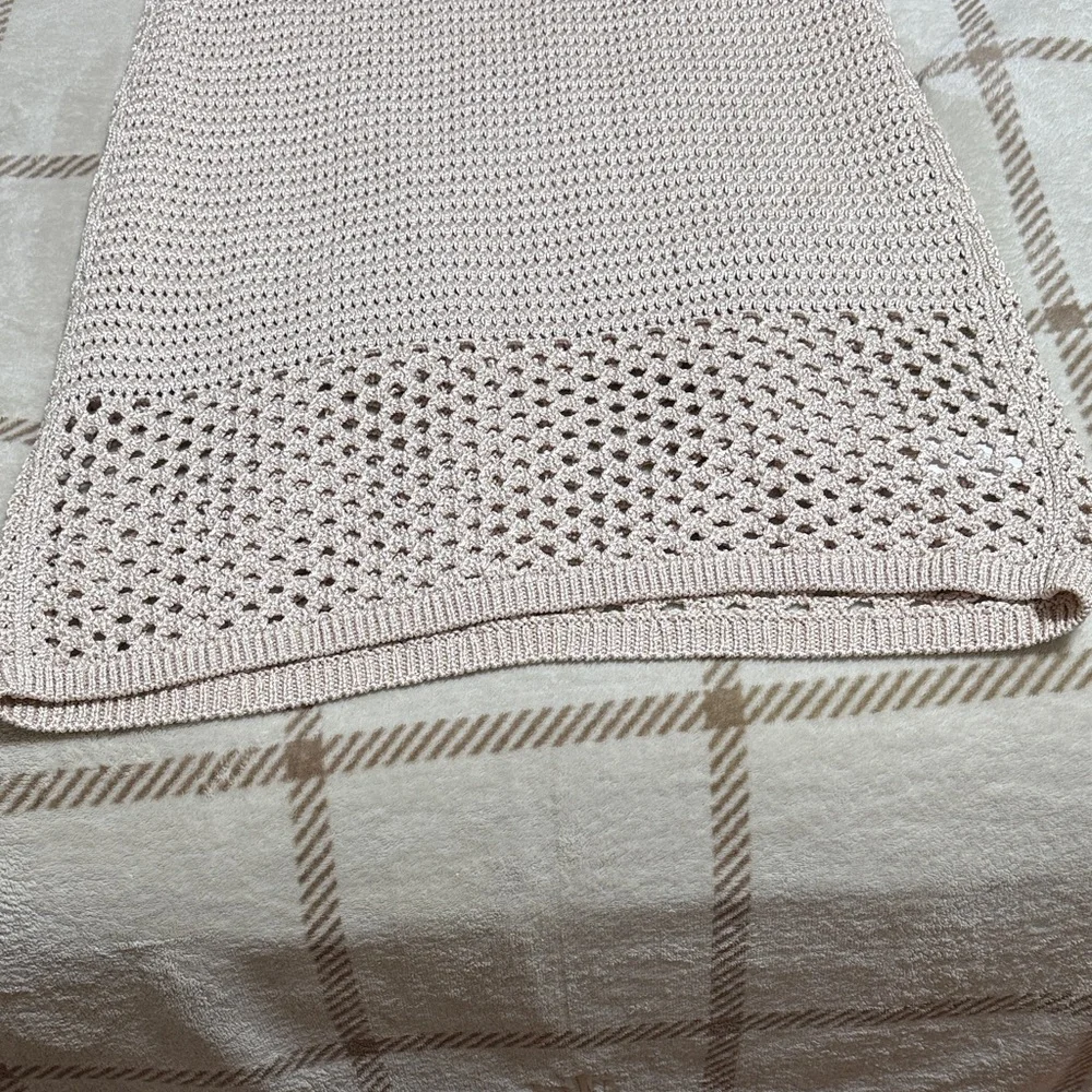 Ann Taylor Beige Knit Midi Skirt - Picture 4 of 6